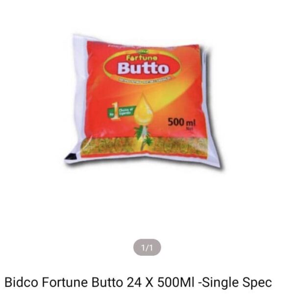 Bidco Fortune Butto 24 × 500ml -Single Spec