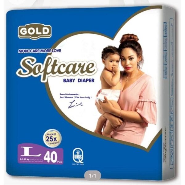 Softcare Baby Diapers Large 6 pkts × 40 pcs